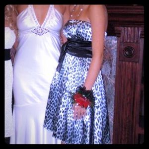 Snow Leopard print dress